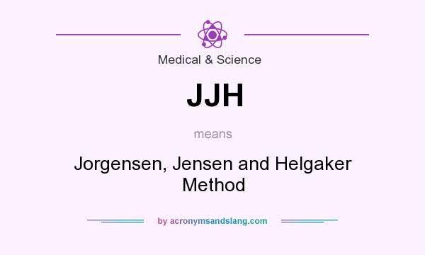 What does JJH mean? It stands for Jorgensen, Jensen and Helgaker Method