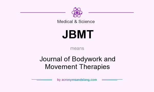 What does JBMT mean? It stands for Journal of Bodywork and Movement Therapies