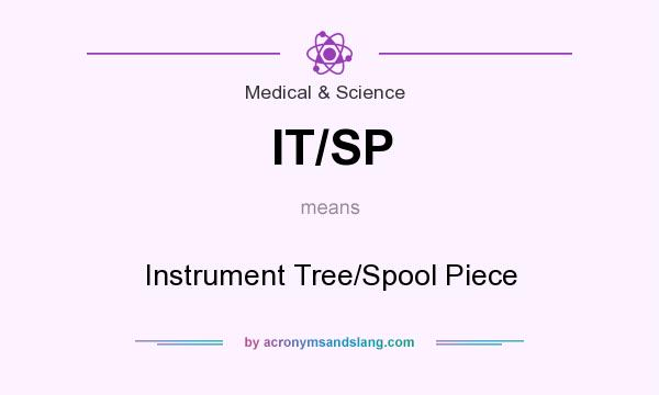 What does IT/SP mean? It stands for Instrument Tree/Spool Piece