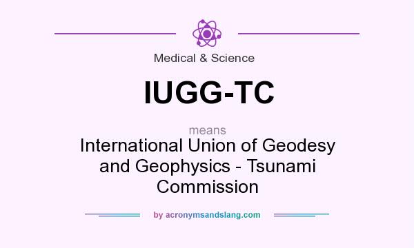 What does IUGG-TC mean? It stands for International Union of Geodesy and Geophysics - Tsunami Commission