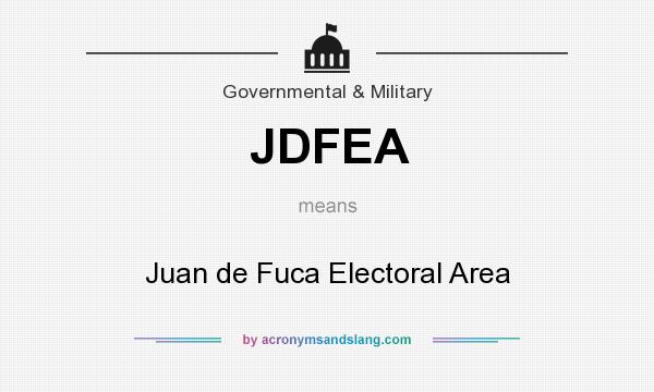What does JDFEA mean? It stands for Juan de Fuca Electoral Area
