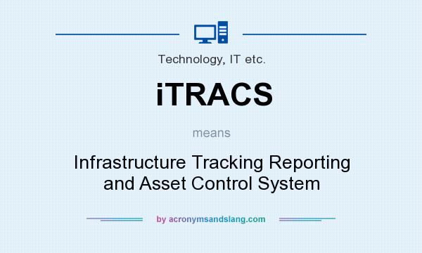 What does iTRACS mean? It stands for Infrastructure Tracking Reporting and Asset Control System