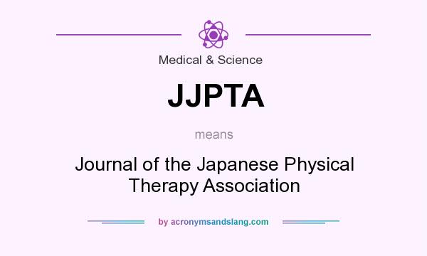 What does JJPTA mean? It stands for Journal of the Japanese Physical Therapy Association
