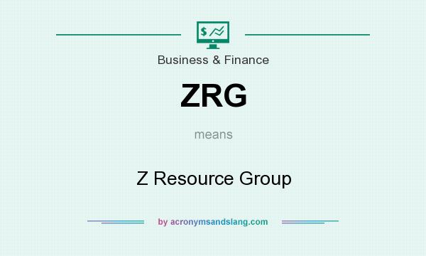 What does ZRG mean? It stands for Z Resource Group