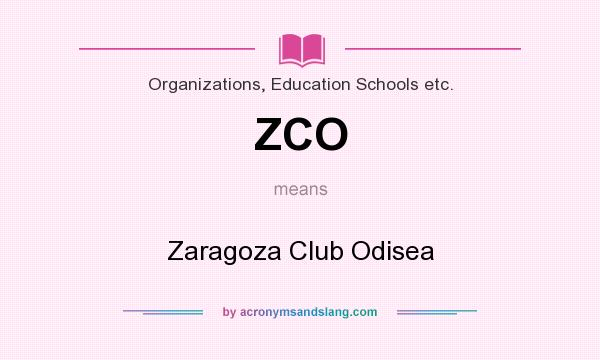 What does ZCO mean? It stands for Zaragoza Club Odisea
