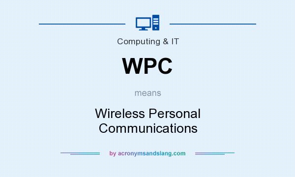What does WPC mean? It stands for Wireless Personal Communications