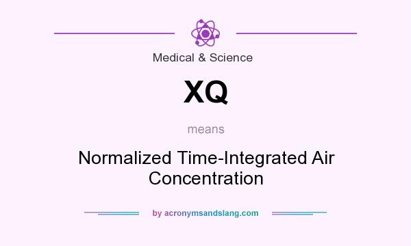 What does XQ mean? It stands for Normalized Time-Integrated Air Concentration
