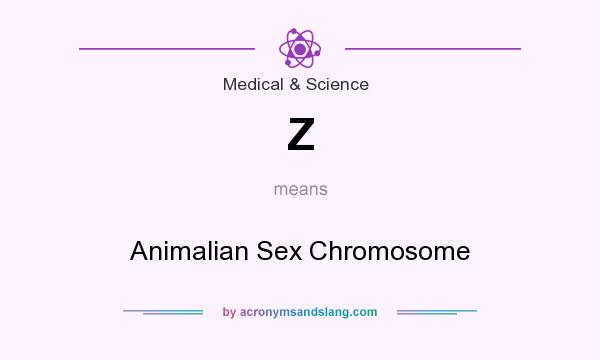 What does Z mean? It stands for Animalian Sex Chromosome