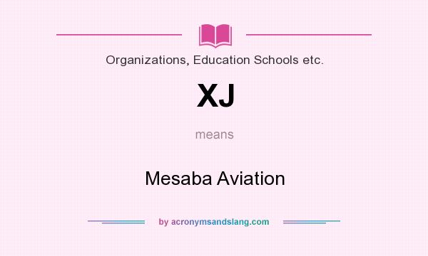 What does XJ mean? It stands for Mesaba Aviation