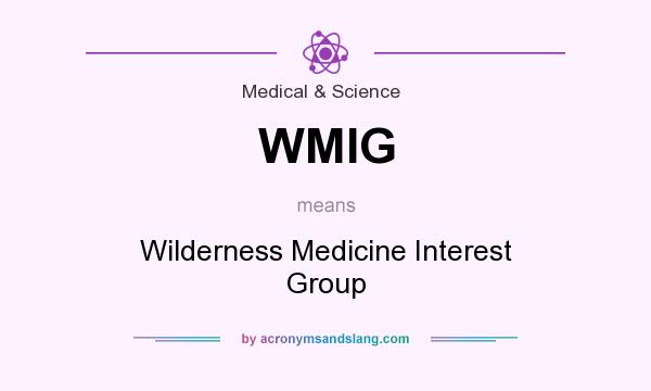 What does WMIG mean? It stands for Wilderness Medicine Interest Group