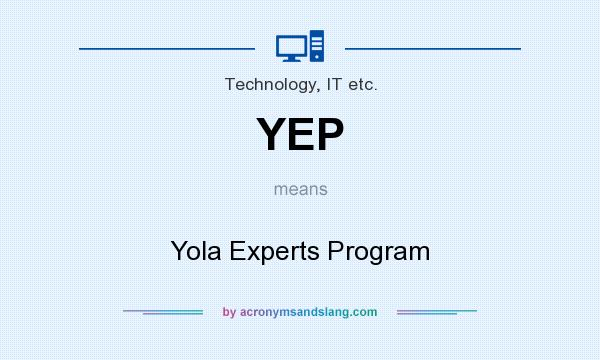 What does YEP mean? It stands for Yola Experts Program
