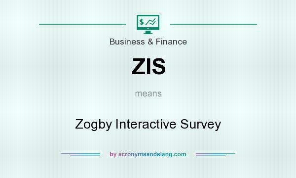 What does ZIS mean? It stands for Zogby Interactive Survey