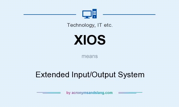 What does XIOS mean? It stands for Extended Input/Output System