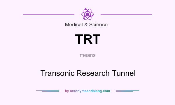 What does TRT mean? It stands for Transonic Research Tunnel