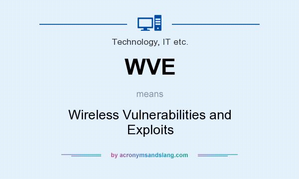 What does WVE mean? It stands for Wireless Vulnerabilities and Exploits