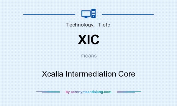 What does XIC mean? It stands for Xcalia Intermediation Core