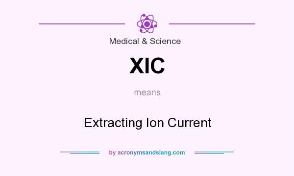 What does XIC mean? It stands for Extracting Ion Current