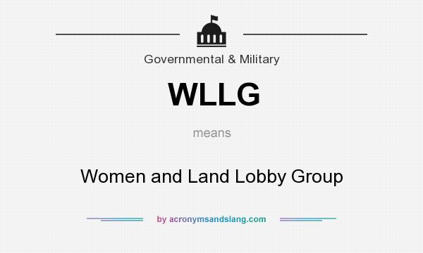 What does WLLG mean? It stands for Women and Land Lobby Group