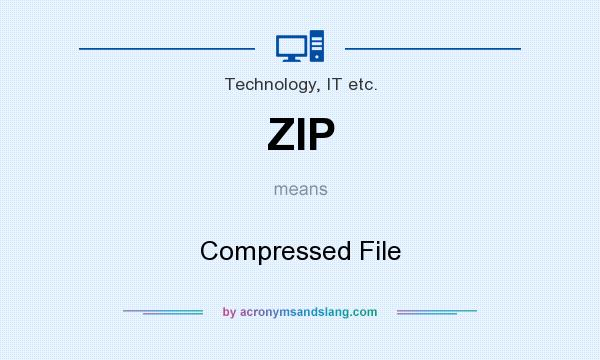 What does ZIP mean? It stands for Compressed File