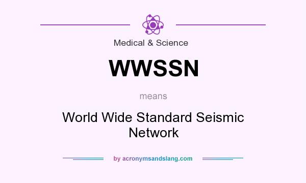 What does WWSSN mean? It stands for World Wide Standard Seismic Network