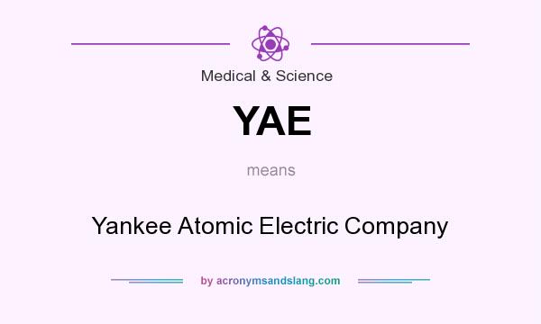 What does YAE mean? It stands for Yankee Atomic Electric Company