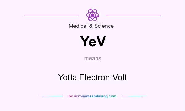 What does YeV mean? It stands for Yotta Electron-Volt