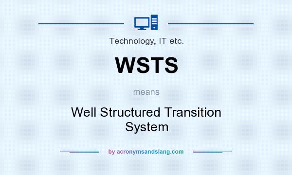What does WSTS mean? It stands for Well Structured Transition System
