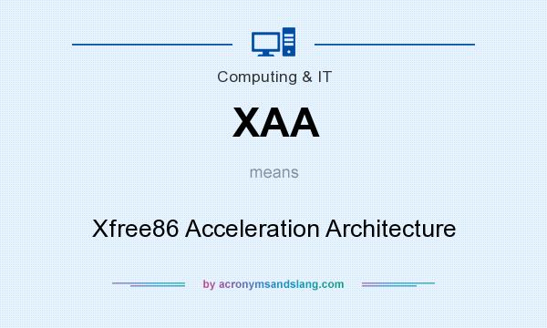 What does XAA mean? It stands for Xfree86 Acceleration Architecture