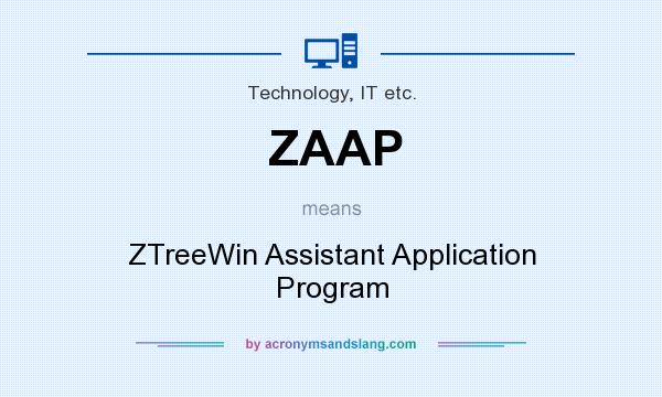 What does ZAAP mean? It stands for ZTreeWin Assistant Application Program