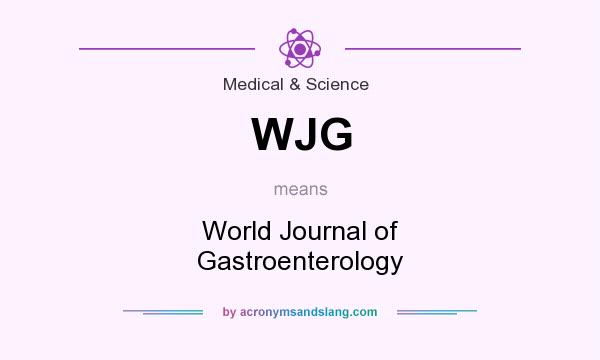 What does WJG mean? It stands for World Journal of Gastroenterology