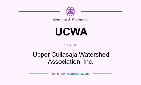 What does UCWA mean? It stands for Upper Cullasaja Watershed Association, Inc.