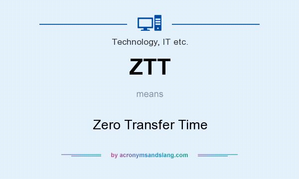 What does ZTT mean? It stands for Zero Transfer Time