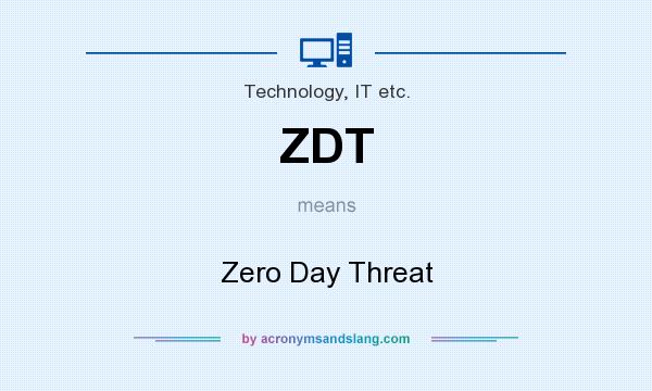 What does ZDT mean? It stands for Zero Day Threat