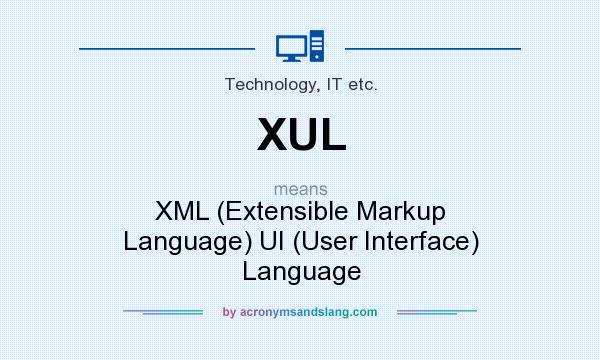 What does XUL mean? It stands for XML (Extensible Markup Language) UI (User Interface) Language