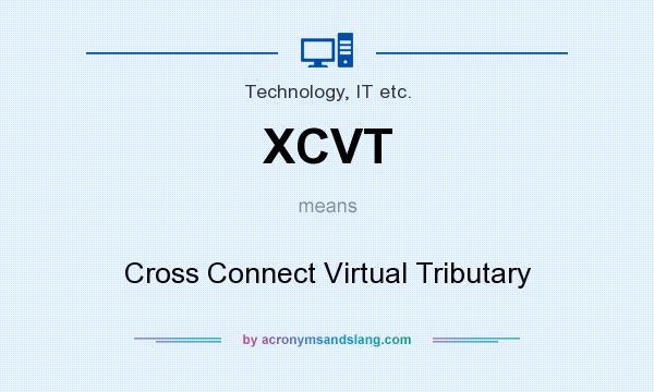 What does XCVT mean? It stands for Cross Connect Virtual Tributary