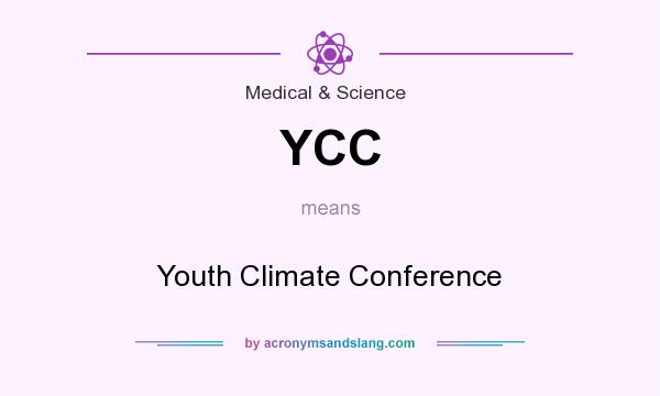 What does YCC mean? It stands for Youth Climate Conference