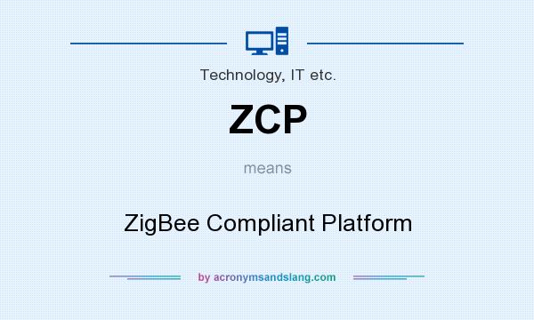 What does ZCP mean? It stands for ZigBee Compliant Platform