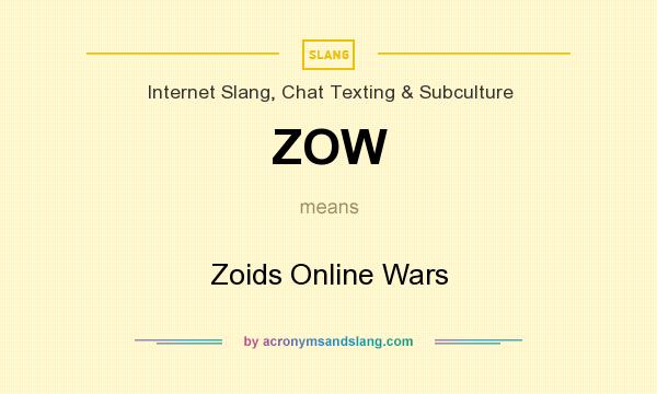 What does ZOW mean? It stands for Zoids Online Wars