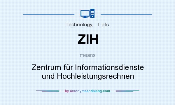 What does ZIH mean? It stands for Zentrum für Informationsdienste und Hochleistungsrechnen
