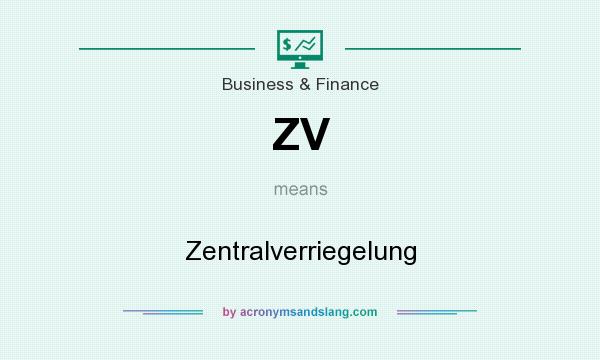 What does ZV mean? It stands for Zentralverriegelung