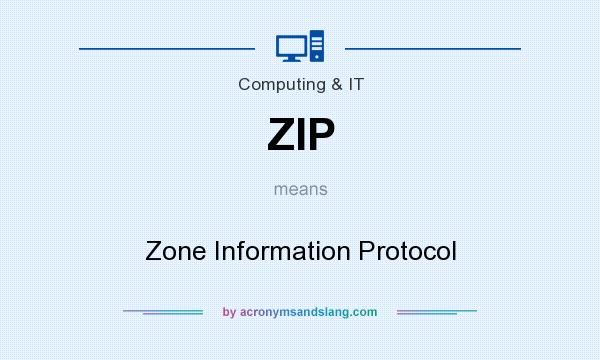 What does ZIP mean? It stands for Zone Information Protocol
