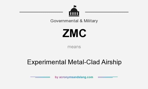 What does ZMC mean? It stands for Experimental Metal-Clad Airship