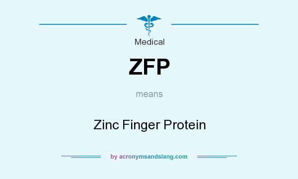 What does ZFP mean? It stands for Zinc Finger Protein