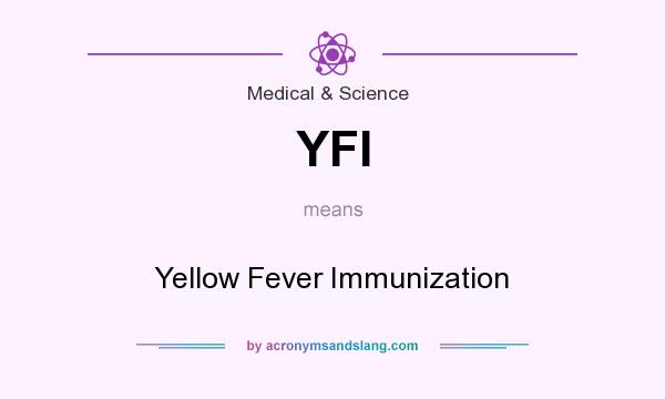 What does YFI mean? It stands for Yellow Fever Immunization