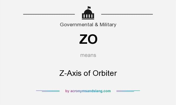 What does ZO mean? It stands for Z-Axis of Orbiter
