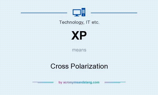 What does XP mean? It stands for Cross Polarization