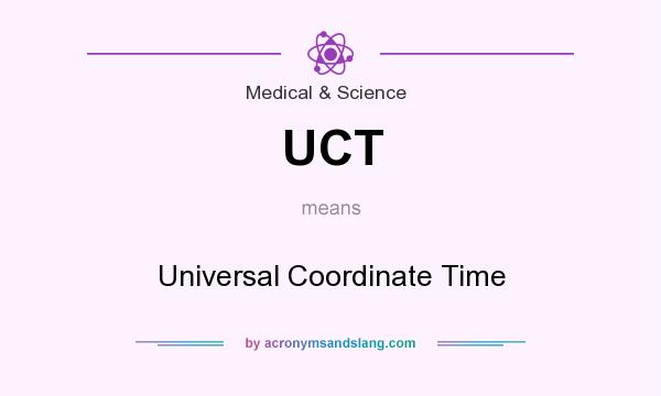 What does UCT mean? It stands for Universal Coordinate Time