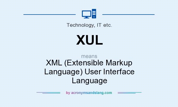 What does XUL mean? It stands for XML (Extensible Markup Language) User Interface Language