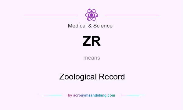 What does ZR mean? It stands for Zoological Record
