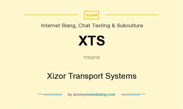 What does XTS mean? It stands for Xizor Transport Systems